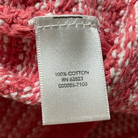 NWT Christopher & Banks White Coral Hook Eye Cotton Pockets Cardigan Sweater - Picture 10 of 10